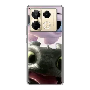 Чехол дракон Беззубик для Infinix Note 40 Pro (Беззубик и Дневная Злость)