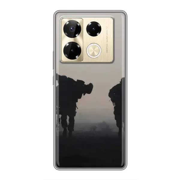Чехол с рисунком «Бой солдат» для Infinix Note 40 Pro Чехол с рисунком «Бой солдат» для Infinix Note 40 Pro