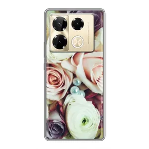 Чохли з принтом Троянд для Infinix Note 40 Pro (Букет Троянд)