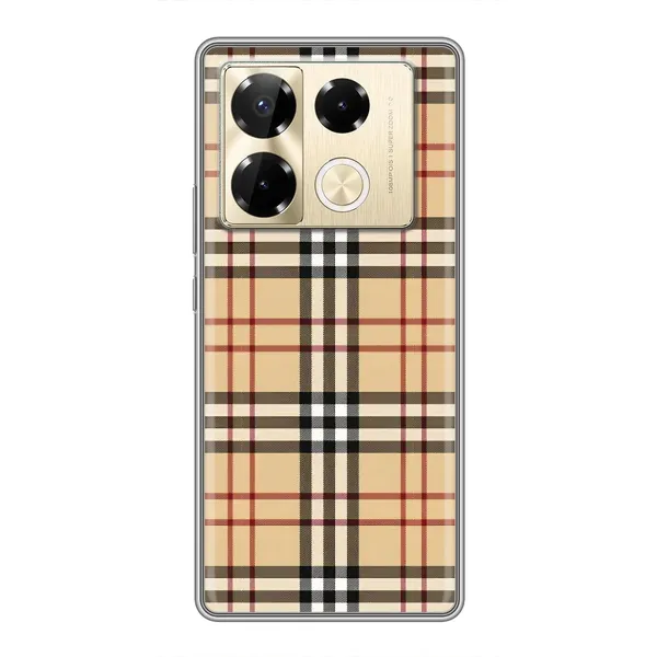 Чехол с рисунком «Burberry стиль» для Infinix Note 40 Pro