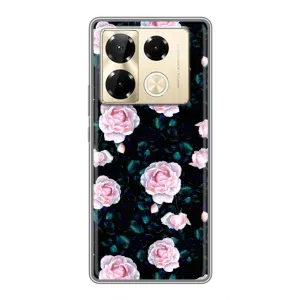 Чохли з принтом Троянд для Infinix Note 40 Pro (Чайні троянди)
