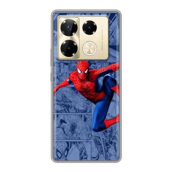 Чехол с рисунком «Человек Паук» для Infinix Note 40 Pro Чехол с рисунком «Человек Паук» для Infinix Note 40 Pro