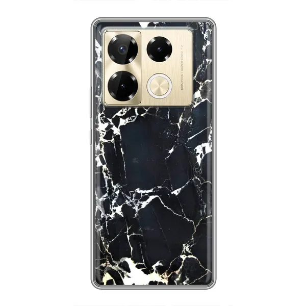 Чехол с рисунком «Чёрный мрамор» для Infinix Note 40 Pro Чехол с рисунком «Чёрный мрамор» для Infinix Note 40 Pro