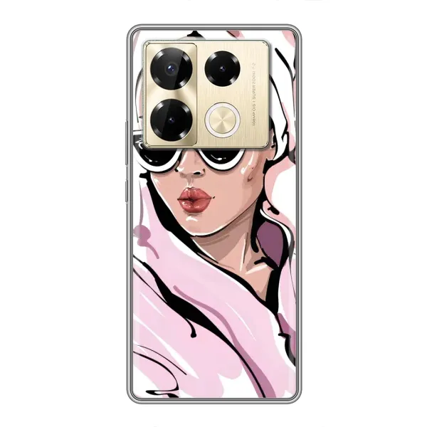 Чехол с рисунком «Девушка в халате» для Infinix Note 40 Pro Чехол с рисунком «Девушка в халате» для Infinix Note 40 Pro