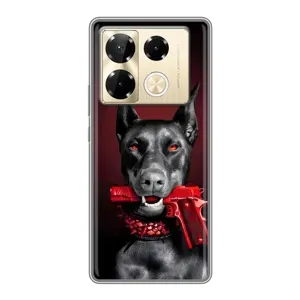 Чехол ДОБЕРМАН для Infinix Note 40 Pro (Доберман злой)