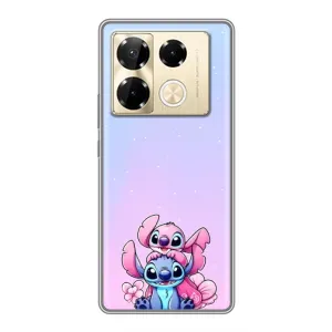 Чехол с рисунком Стич для Infinix Note 40 Pro (Энджл и Стич)