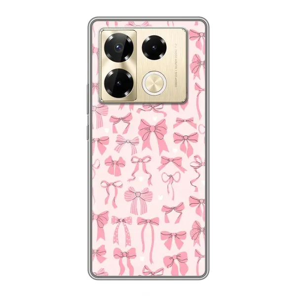 Чехол с рисунком «Фон бантики» для Infinix Note 40 Pro Чехол с рисунком «Фон бантики» для Infinix Note 40 Pro