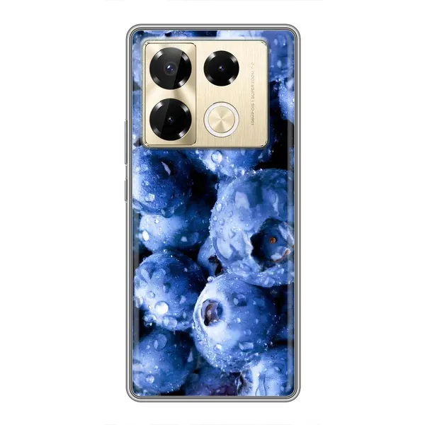 Чехол с рисунком «Голубика» для Infinix Note 40 Pro Чехол с рисунком «Голубика» для Infinix Note 40 Pro