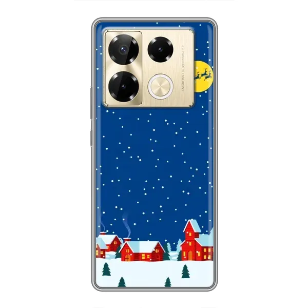 Чехол с рисунком «Город в снегу» для Infinix Note 40 Pro Чехол с рисунком «Город в снегу» для Infinix Note 40 Pro