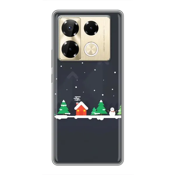 Чехол с рисунком «Город зимний» для Infinix Note 40 Pro Чехол с рисунком «Город зимний» для Infinix Note 40 Pro