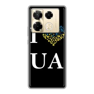 Силиконовый Чехол на Infinix Note 40 Pro (Я-Украина) (I Love UA)