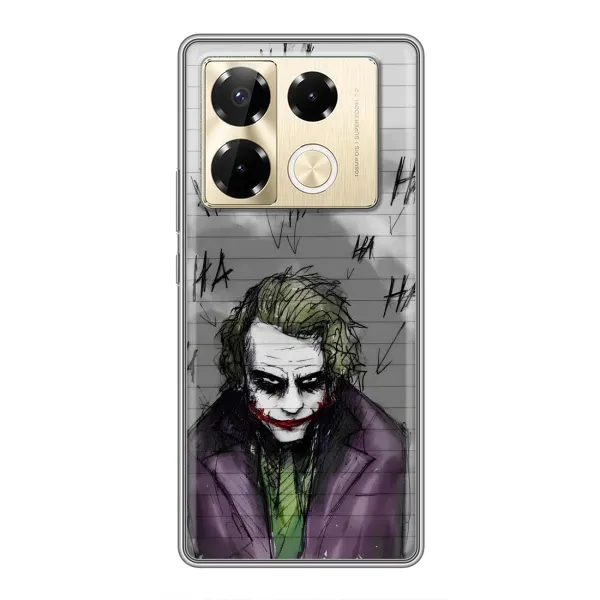 Чехол с рисунком «Joker клоун» для Infinix Note 40 Pro Чехол с рисунком «Joker клоун» для Infinix Note 40 Pro