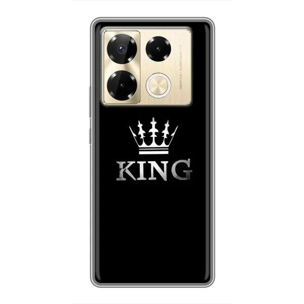 Чехол с рисунком «KING» для Infinix Note 40 Pro Чехол с рисунком «KING» для Infinix Note 40 Pro