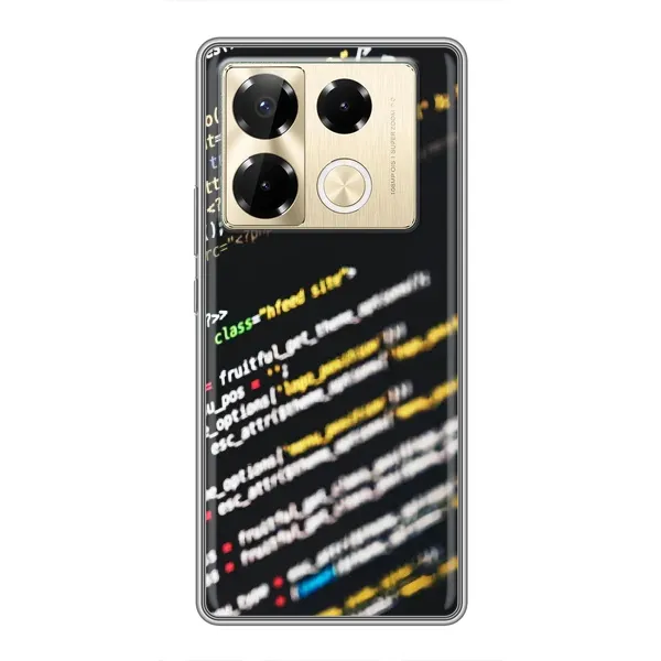 Чехол с рисунком «Код» для Infinix Note 40 Pro Чехол с рисунком «Код» для Infinix Note 40 Pro