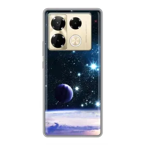 Чохол (ТПУ) з планетами на Infinix Note 40 Pro (Космічний вид)