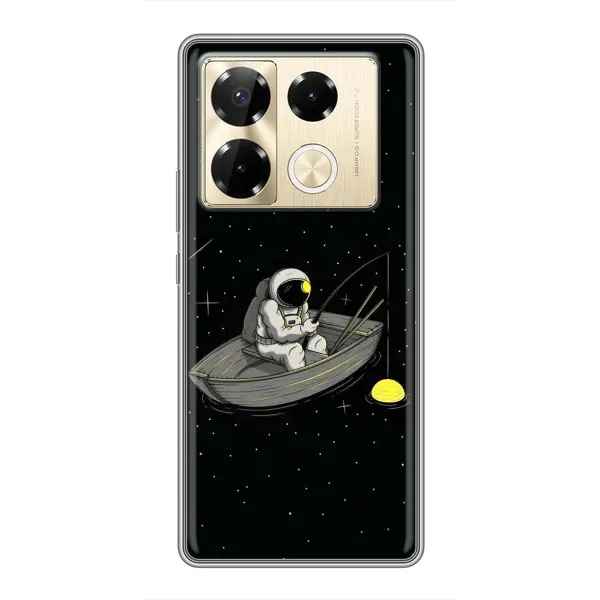 Чехол с рисунком «Космонавт на рыбалке» для Infinix Note 40 Pro Чехол с рисунком «Космонавт на рыбалке» для Infinix Note 40 Pro