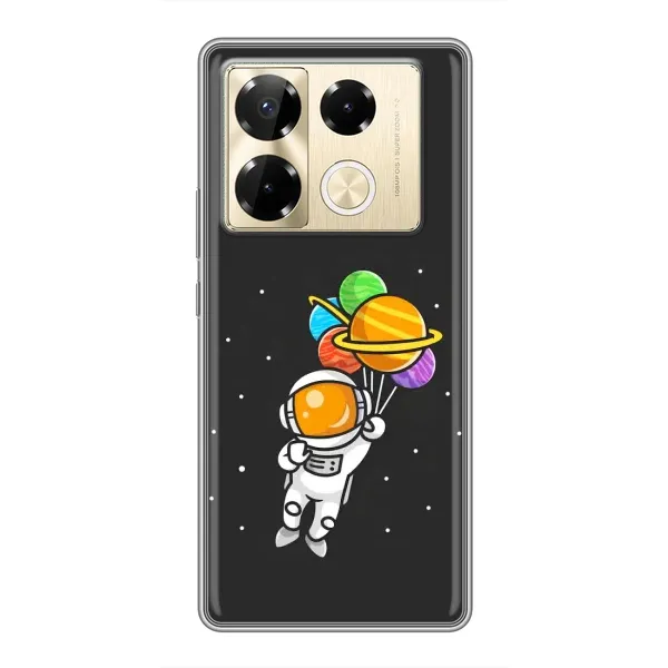Чехол с рисунком «Космонавт с шариками» для Infinix Note 40 Pro Чехол с рисунком «Космонавт с шариками» для Infinix Note 40 Pro