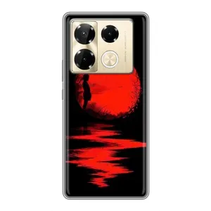 Летний Чехол на Infinix Note 40 Pro (Красный Закат)