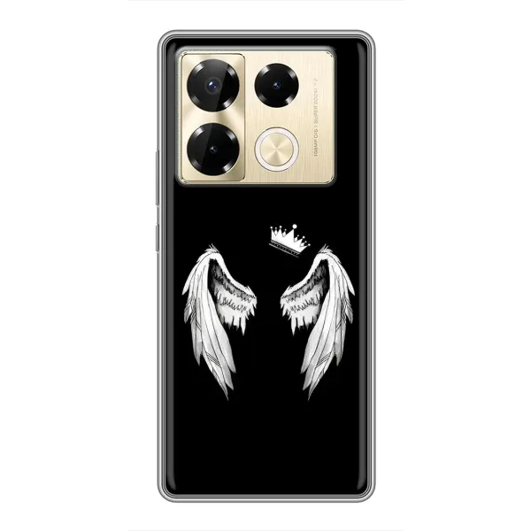 Чехол с рисунком «Крылья и корона» для Infinix Note 40 Pro Чехол с рисунком «Крылья и корона» для Infinix Note 40 Pro