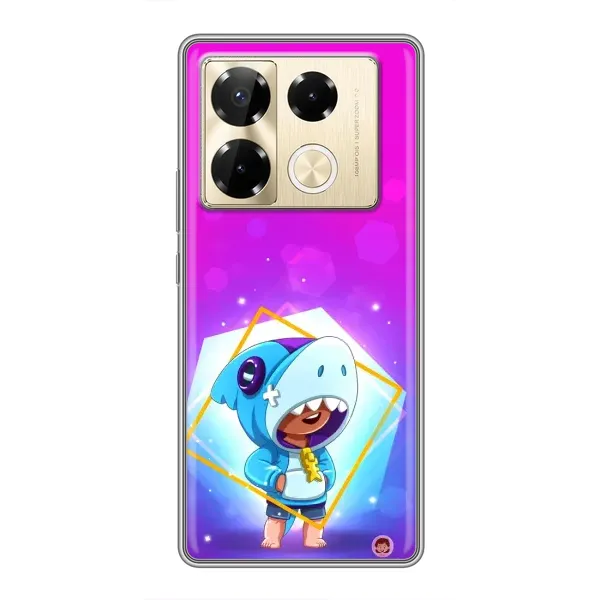 Чехол с рисунком «Леон в костюме Акулы» для Infinix Note 40 Pro Чехол с рисунком «Леон в костюме Акулы» для Infinix Note 40 Pro