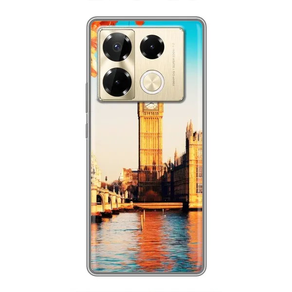 Чехол с рисунком «Летний Лондон» для Infinix Note 40 Pro Чехол с рисунком «Летний Лондон» для Infinix Note 40 Pro