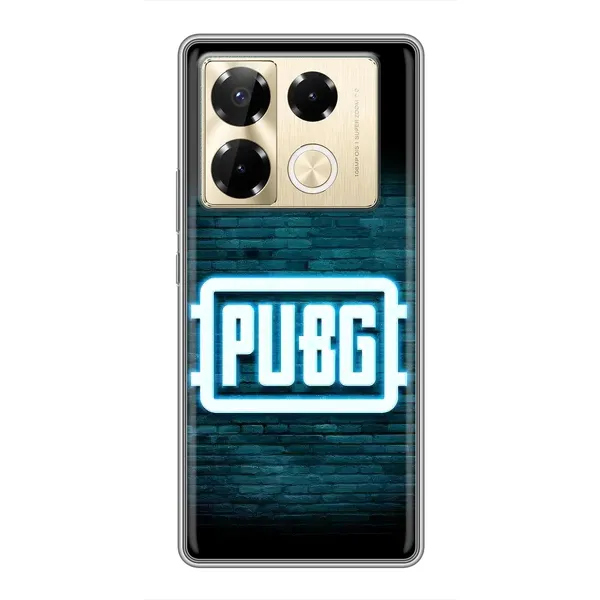 Чехол с рисунком «Лого PUBG» для Infinix Note 40 Pro