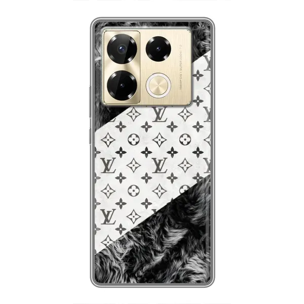 Чехол с рисунком «LV на белом» для Infinix Note 40 Pro