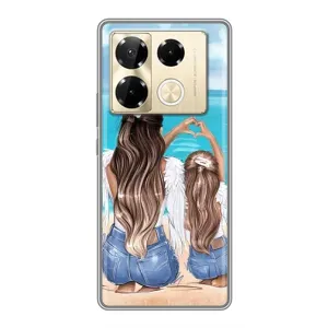 Чехлы для МАМЫ на Infinix Note 40 Pro (Мама и дочь)
