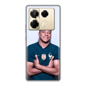 Чохол (TPU) з Футболістом на Infinix Note 40 Pro (Мбаппешичка)