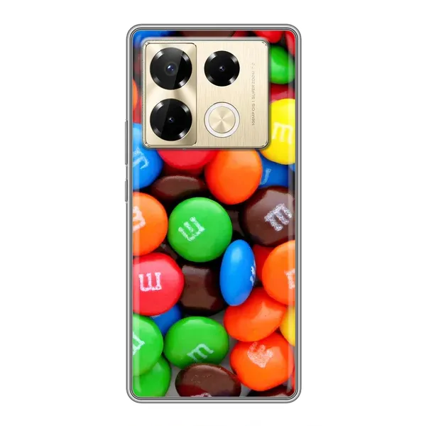 Чехол с рисунком «Разноцветные M&M'S» для Infinix Note 40 Pro Чехол с рисунком «Разноцветные M&M'S» для Infinix Note 40 Pro