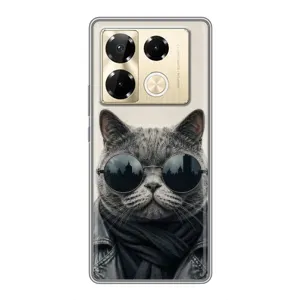 Чехол на тематику: Коты для Infinix Note 40 Pro (Модный кот)