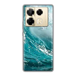 Летний Чехол на Infinix Note 40 Pro (Морская волна)