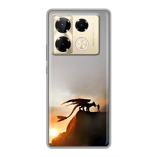 Чехол с рисунком «Мультиик Беззубик» для Infinix Note 40 Pro