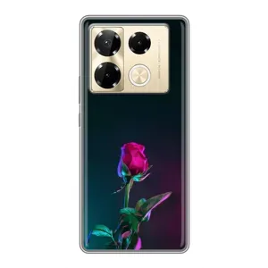 Чохли з принтом Троянд для Infinix Note 40 Pro (Нічна троянда)