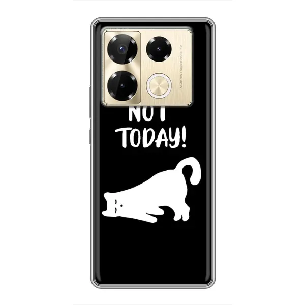 Чехол с рисунком «Not Today» для Infinix Note 40 Pro Чехол с рисунком «Not Today» для Infinix Note 40 Pro