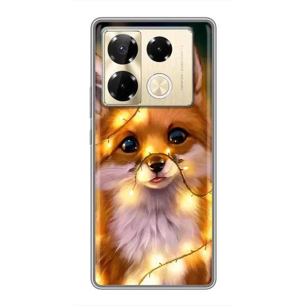Чехол с рисунком «Новогодний лисенок» для Infinix Note 40 Pro Чехол с рисунком «Новогодний лисенок» для Infinix Note 40 Pro