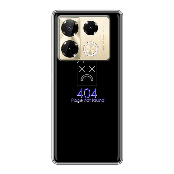 Чехол с рисунком «Ошибка 404» для Infinix Note 40 Pro Чехол с рисунком «Ошибка 404» для Infinix Note 40 Pro