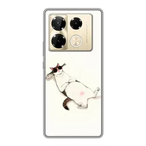 Чехол на тематику: Коты для Infinix Note 40 Pro (Отдых)