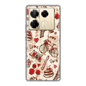 Чехол с Эйфелевой башней на Infinix Note 40 Pro (Париж мечта)