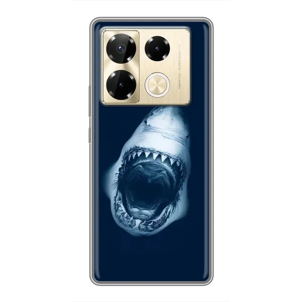 Чехол с рисунком «Пасть Акулы» для Infinix Note 40 Pro Чехол с рисунком «Пасть Акулы» для Infinix Note 40 Pro
