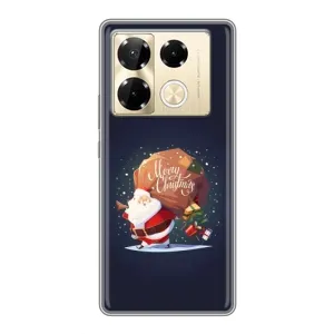 Чехол Санта Клаус для Infinix Note 40 Pro (Подарки от Санты)