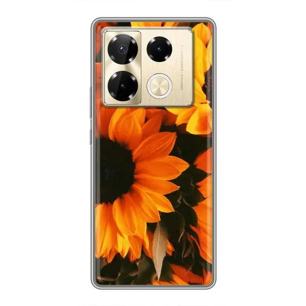 Чехол с рисунком «подсолнухи» для Infinix Note 40 Pro Чехол с рисунком «подсолнухи» для Infinix Note 40 Pro
