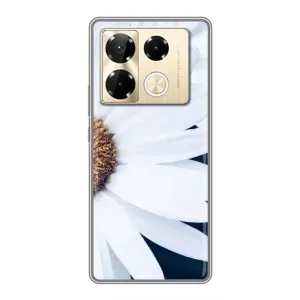 Чохол з ромашками на Infinix Note 40 Pro (Пів ромашки)