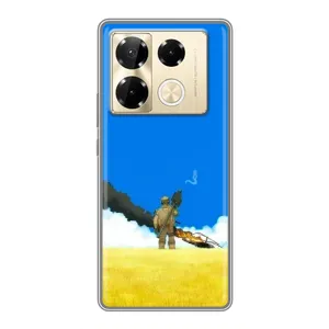 Чехлы на военную тематику для Infinix Note 40 Pro (Попадание)