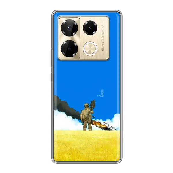 Чехол с рисунком «Попадание» для Infinix Note 40 Pro Чехол с рисунком «Попадание» для Infinix Note 40 Pro