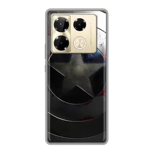 Чохол с Щітом Капітана Америки на Infinix Note 40 Pro (Ретро Щит Капітана)