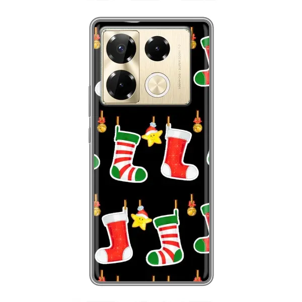 Чехол с рисунком «Рождественские подарки» для Infinix Note 40 Pro Чехол с рисунком «Рождественские подарки» для Infinix Note 40 Pro