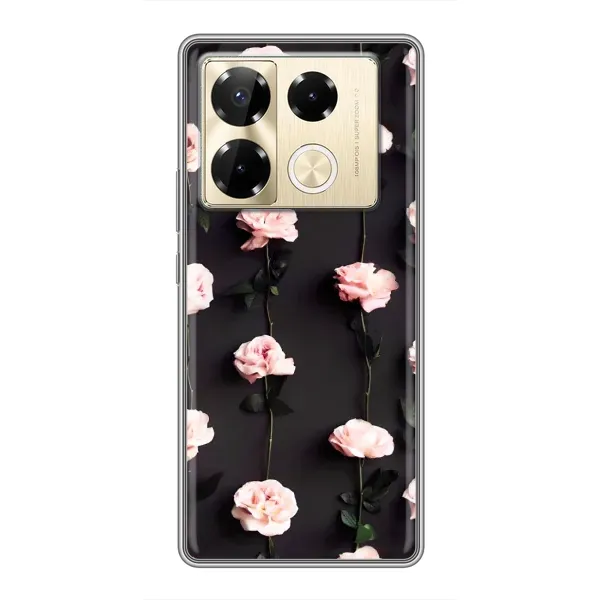 Чехол с рисунком «Розы» для Infinix Note 40 Pro