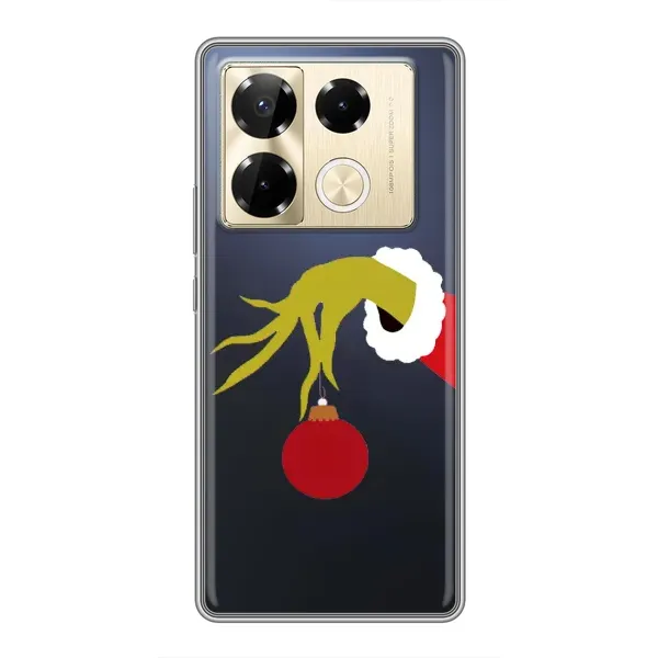Чехол с рисунком «Рука Гринча» для Infinix Note 40 Pro Чехол с рисунком «Рука Гринча» для Infinix Note 40 Pro