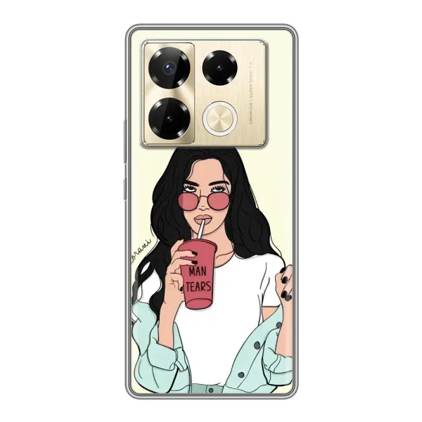 Чехол с рисунком «С напитком» для Infinix Note 40 Pro Чехол с рисунком «С напитком» для Infinix Note 40 Pro